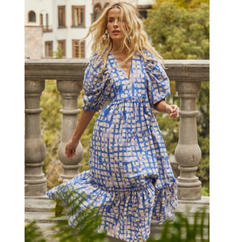 🪩LAST CHANCE🪩NTW Hunter Bell Palmer Cobblestone Dress